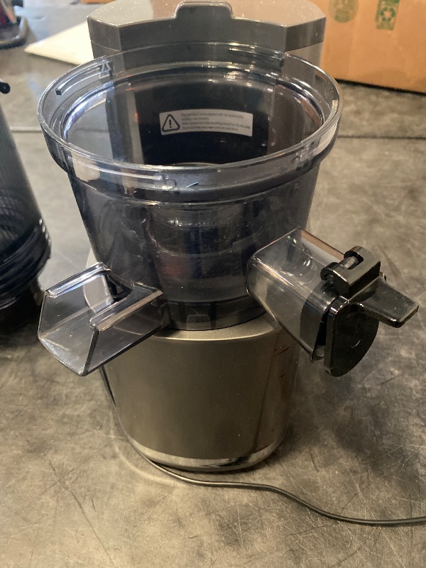 Photo 1 of J8 Cold Press Juicer, 6.5" Extra Wide Feed Chute Juicer Machines, 350W Slow Juicer Machines with High Juice Yield for Whole Vegetables & Fruits, BPA Free (Titanium Gray)