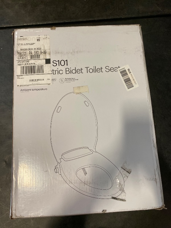 Photo 1 of Brondell Bidet Toilet Seat Non-Electric Swash Ecoseat, Fits Elongated Toilets, White - Dual Nozzle System, Ambient Water Temperature - Bidet with Easy Installation