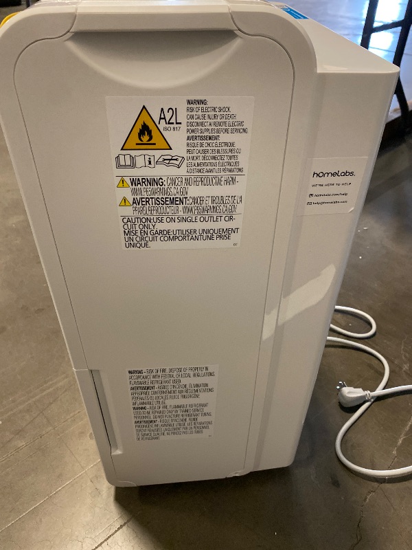 Photo 1 of hOmeLabs 50 Pint Wi-Fi Dehumidifier for up to 7,000 Sq Ft Rooms (MAX 120 Pint at 95°F, 90% RH) – Powerful Humidity Control for Large Rooms and Basements