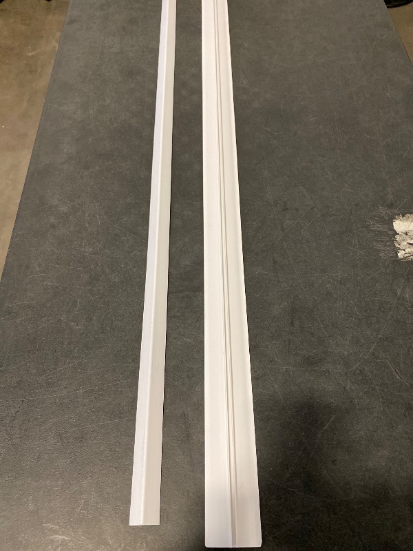 Photo 1 of 10-Pack 4.9Ft White Ceiling Crown Molding Trim, High Impact Polystyrene Decorative Ceiling Moulding, Installed with Glue