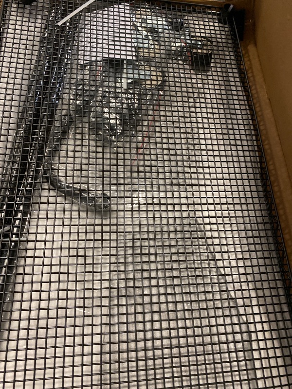 Photo 1 of Leteuke 2 Tier Utility Cart with Wheels, NSF Certified 900LBS Capacity Heavy Duty Rolling Utility Carts with Handle Bar, Commercial Grade Metal Serving Storage Cart for Warehouse Garage Kitchen, Black