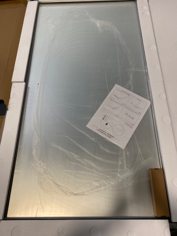 Photo 1 of 55x30 Inch Black Bathroom Mirror for Wall, Thick Metal Framed Rectangle Mirrors for Over Sink, Bedroom, Living Room, Entryway, Anti-Rust, HD Tempered Glass