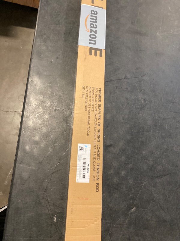 Photo 1 of ALLZONE Tension Curtain Rod for Window, 83-123 Inches, Heavy Duty Curtain Rods No Drilling, Non-Slip Bathroom Shower Tension Rod, Renter Friendly, Adjustable, Spring Loaded, Extra Long, Black