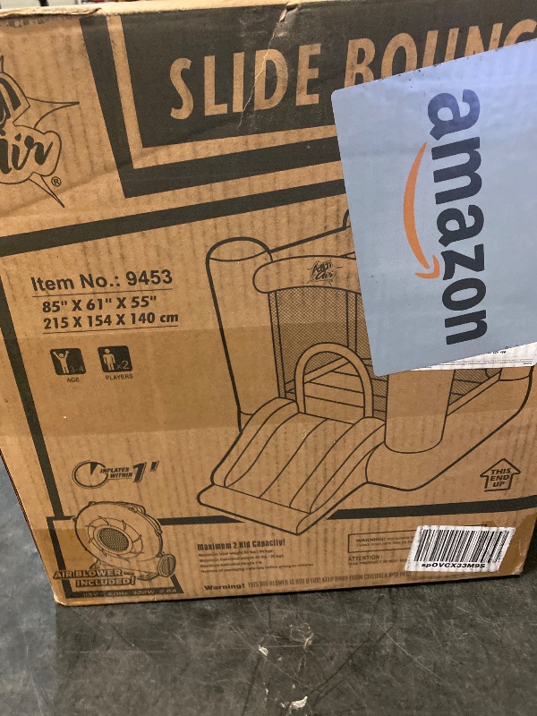 Photo 1 of ACTION AIR Toddler Inflatable Bounce House w/Blower, Durable Sewn & Extra Thick for Indoor/Outdoor Fun with Slide