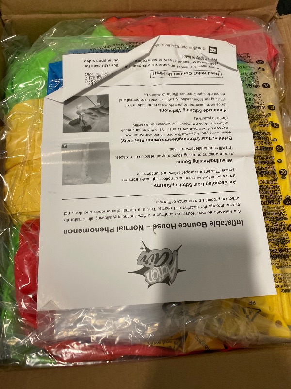 Photo 1 of ACTION AIR Toddler Inflatable Bounce House w/Blower, Durable Sewn & Extra Thick for Indoor/Outdoor Fun with Slide