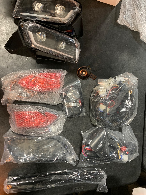 Photo 1 of for Club Car Tempo Light Kit,Golf Cart Deluxe Light Kit,Low/High Beam Adjustment with RGB Daytime Running Light for Safe and Stylish Driving