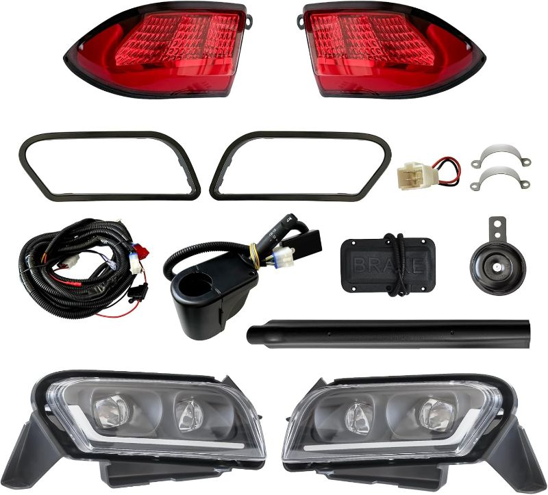 Photo 1 of for Club Car Tempo Light Kit,Golf Cart Deluxe Light Kit,Low/High Beam Adjustment with RGB Daytime Running Light for Safe and Stylish Driving