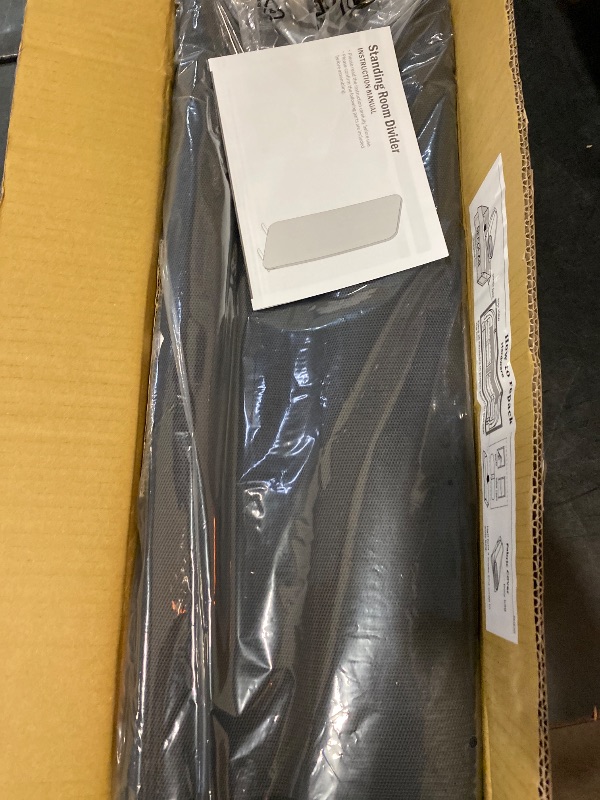 Photo 1 of DECOLAB Standing Room Divider, Movable Space Partition Separator for Office, School, Living Space, Workspace, Scratch Resistance, 29"x65", Cobalt