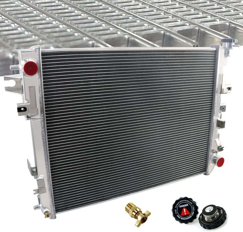 Photo 1 of Replacement for 2015 ram 1500 2500 Radiator for 2011-2018 Ram 1500 2500 3500 Pickup Truck 3.0L 3.6L V6 4.7L 5.7L V8 & 2009 2010 Dodge Ram 1500 2500 4.7L 5.7L, Full Aluminium 5.7 Liter Radiator