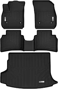 Photo 1 of Floor Mats & Cargo Liner for 2021 2022 2023 2024 2025 Buick Envision,1st 2nd Row with Trunk Mat,TPE All Weather Protection Slush Floor Liner Black