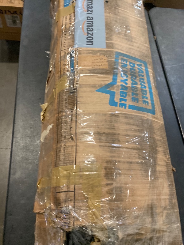 Photo 1 of MFSTUDIO 15ft Double Sided Patio Umbrella with Solar Lights, Outdoor Large Umbrellas with Crank Handle and 36 LED Lights, Rectangular Market Umbrella with Base Included for Deck Pool Shade, Haze Blue