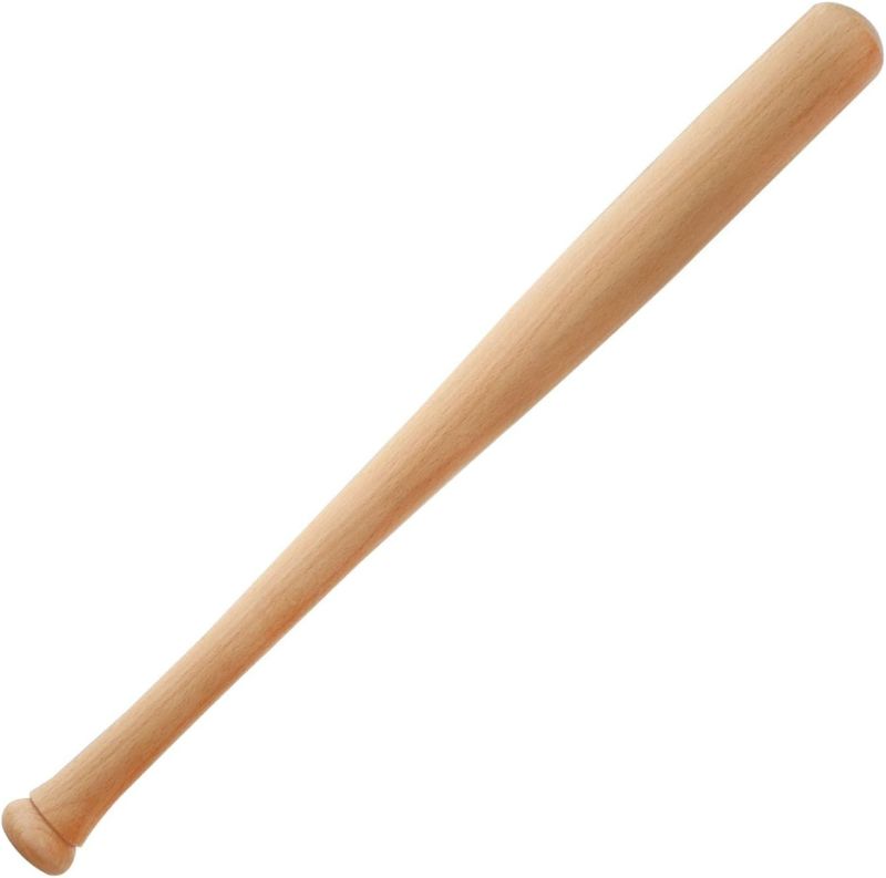 Photo 1 of Baseball Wood Bat, 25 Inch Durable and Sturdy Lightweight, Glossy Finish with Cupped for Baseball Training Games or Casual Play