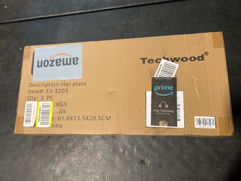 Photo 1 of Hot Plate, Techwood Double Burner for Cooking, 1800W Countertop Electric Stoves with Adjustable Temperature & Stay Cool Handles, Dual Cooktop for RV/Home/Camp, Upgraded Version Stainless Steel, Silver