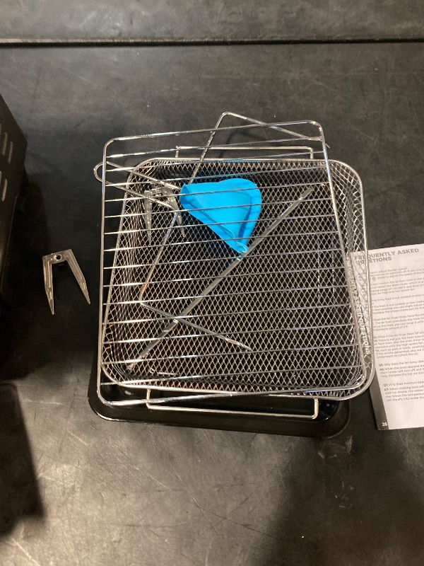 Photo 1 of HYSapientia Air Fryer Toaster Oven Combo, 26Quart 10-in-1 Extra Large Countertop Convection Oven with LED Display Knob Control, 1800W Stainless Steel, Less Oil, Faster Cooking,7 Accessories+Recipe