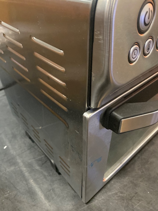 Photo 1 of HYSapientia Air Fryer Toaster Oven Combo, 26Quart 10-in-1 Extra Large Countertop Convection Oven with LED Display Knob Control, 1800W Stainless Steel, Less Oil, Faster Cooking,7 Accessories+Recipe