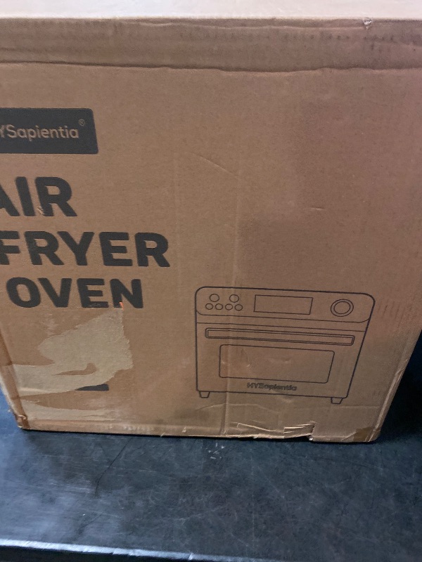 Photo 1 of HYSapientia Air Fryer Toaster Oven Combo, 26Quart 10-in-1 Extra Large Countertop Convection Oven with LED Display Knob Control, 1800W Stainless Steel, Less Oil, Faster Cooking,7 Accessories+Recipe