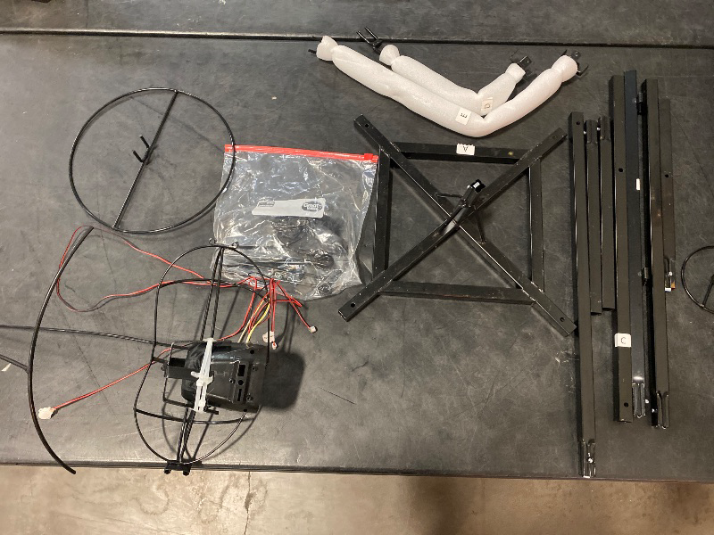 Photo 1 of 10.5FT Outdoor Animated Flying Witch Halloween Decor on Broom, Sound Activation,Eyes Glowing,Scary Sounds, Animatronics Hover Witch for Garden Yard Lawn Decorations