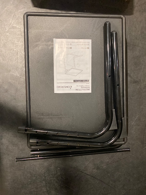 Photo 1 of LORYERGO TV Tray - TV Table, Folding Table Trays, w/6 Height & 3 Tilt Angle, TV Tray Table w/Cup Holder, Dinner Tray for Eating on Couch, Laptop, Bed & Couch