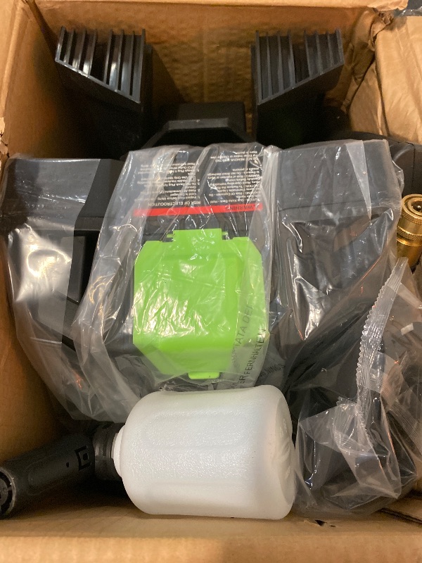 Photo 1 of Pressure Washer, Washer with 4 Quick Connect Nozzles, Pressure Cleaning Machine with Foam Cannon for Cars/Fences/Driveways/Patios/Home Cleaning