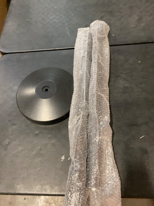 Photo 1 of Amazon Basics Premium Crowd Control Stanchions with Easy Assembly, 6.5 foot Sturdy Retractable Belts, Black, Pack of 2