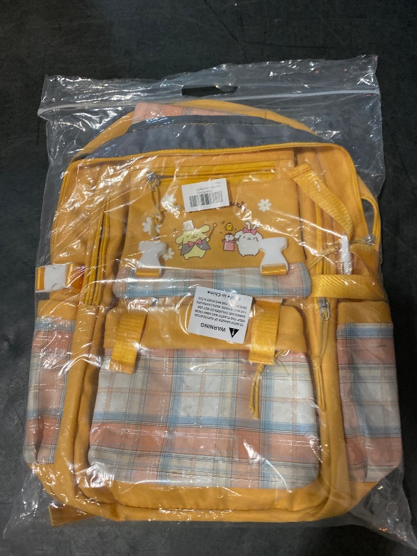 Photo 1 of Juju Yellow Kawaii Backpack - Cute Kawaii Stuff Mochila Kawaii - Yellow Backpack - Cute Backpacks For Girls - Cute Backpack Kawaii Backpacks For School Girls - Cute Backpack For School