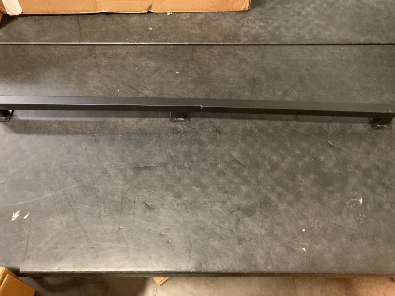 Photo 1 of Black Handrail for Stairs Square Pipe Staircase Steps Hand Railing Wall Mounted Railings Industrial Banister Grab Rail for External or Interiors Decoration Complete Kit (Size : 4 FT)