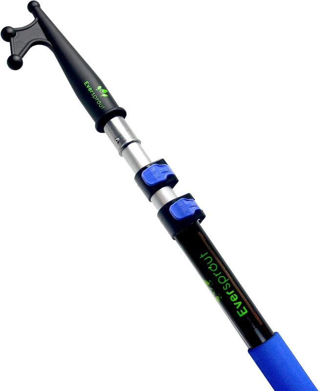 Photo 1 of EVERSPROUT Telescoping Boat Hook | Floats, Scratch-Resistant, Sturdy Design | Durable & Lightweight, 3-Stage Anodized Aluminum Pole | Threaded End for Boating Accessories