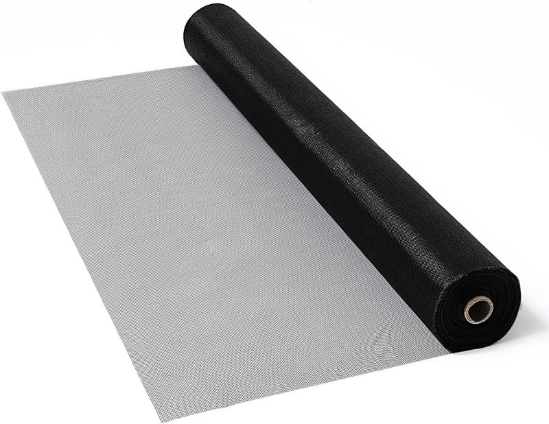 Photo 1 of 59 in x 100 ft Fiberglass Window Screen Mesh, Window Screen Replacement, Screen Door Mesh, Screen Mesh Roll, Porch Screens for Patios Outside Outdoor, Heavy Duty Window Screens for House Windows