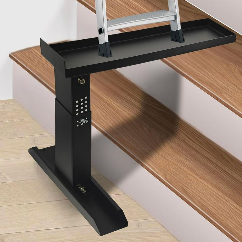 Photo 1 of Heavy Duty Ladder Extender Pro & Stabilizer Adjustable Height 9.53" - 19", Compatible with Single & Extension Ladders Stair Ladder Leveler with Anti-Slip, Ideal for Home