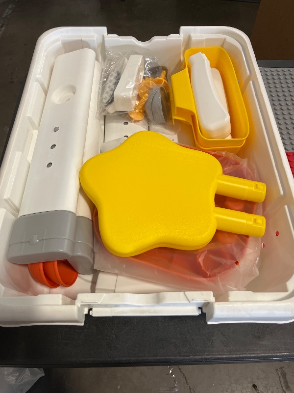 Photo 1 of *See Clerk Comments** 
KUB Kids ActivityTable Building Blocks Table and Chair Set Kids Water and Sand Play Table for Boys Girls 3 4 5-7 Years Old
