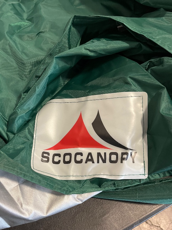 Photo 1 of SCOCANOPY Commercial 10x10 Pop Up Canopy Replacement Cover Top with Air Vent,Canopy Cover ONLY, (Forest Green)
