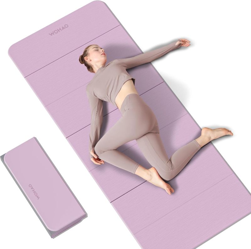 Photo 1 of 7-Fold Yoga Mat 70"x24" - 1/2 Inch Thick Folding Exercise Mat, Compact Non-Slip TPE Mat for Travel, Storage, Yoga & Home Gym, Lightweight & Portable
