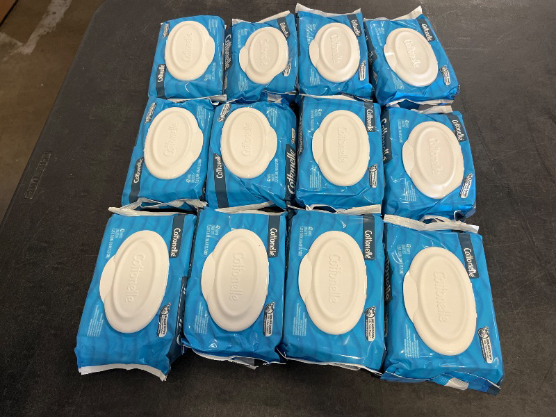 Photo 1 of Cottonelle Fresh Feel Flushable Wet Wipes, Adult Wet Wipes, 12 Flip-Top Packs, 42 Wipes Per Pack (462 Total Wipes), Packaging May Vary
