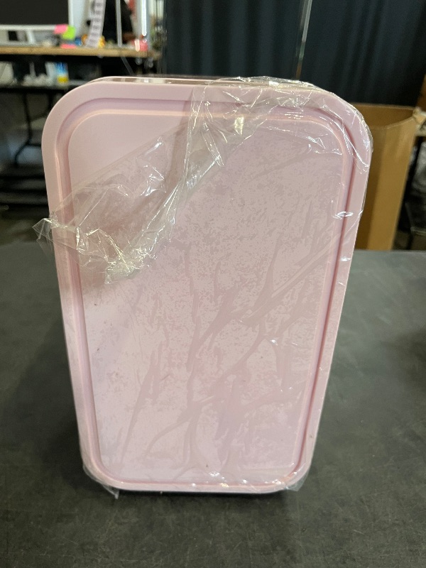 Photo 1 of Missing Charger**
YASHE Mini Fridge, 6 Liter/8 Can 110V AC/DC Portable Thermoelectric Cooler Refrigerators for Bedroom, Skincare, Beverage, Office, Dorm Room and Car, Pink
