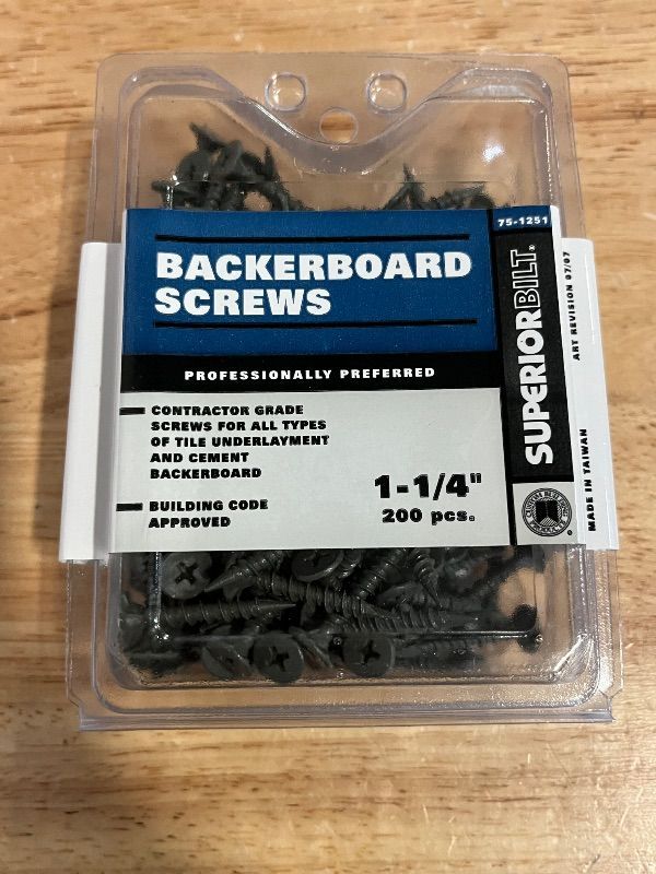 Photo 1 of Backerboard Screws 1-1/4" Box of 200
