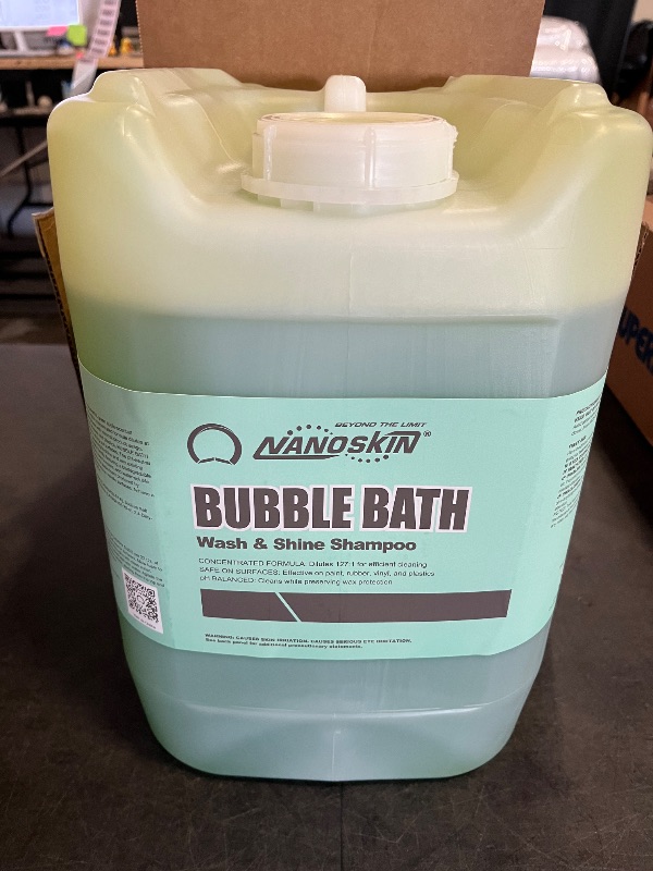 Photo 1 of Nanoskin BUBBLE BATH Foaming Car Wash Shampoo 5 Gallons - Works with Foam Cannon, Foam Gun, Bucket Washes, Car Soap for Pressure Washer | For Car, Truck, Motorcycle, RV & More | Green Apple Scented
