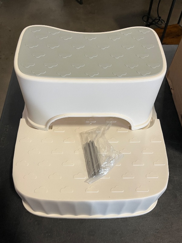 Photo 1 of Similar to Picture ** Toddler Step Stool,2 Step Stools for Kids with Anti-Slip Surface and Rubber Bottom, Kids Step Stool Poop Stool for Toilet Potty Training, Bathroom, Kitchen