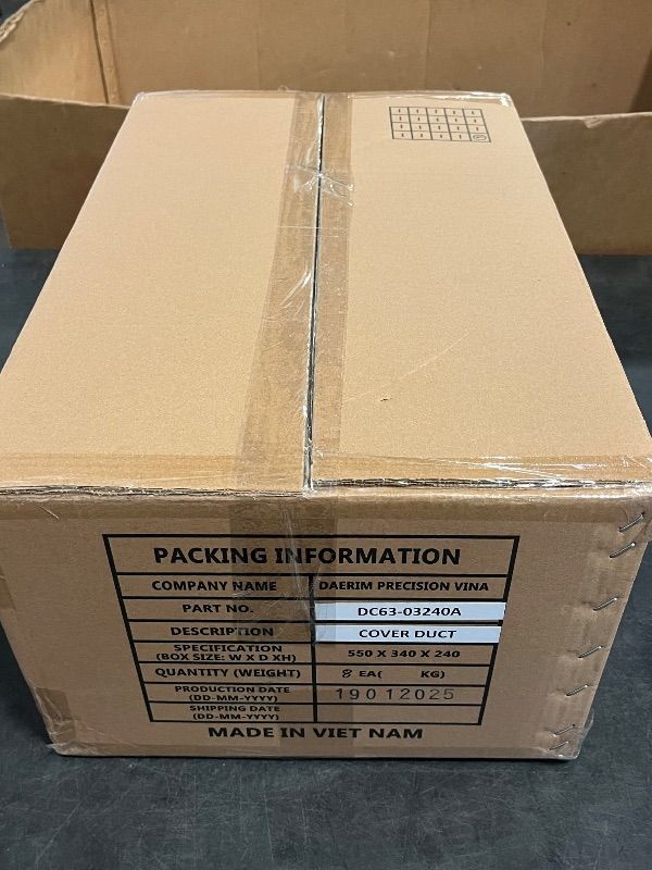 Photo 1 of DAERIM PRECISION VINA Cover Ducts 
Part Number: DC63-03240A 
8 in Box
