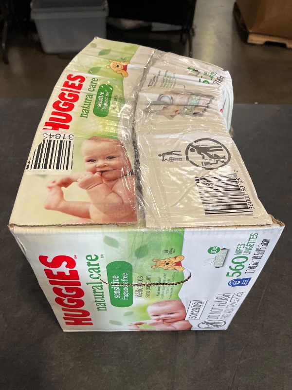 Photo 1 of Missing 2**
 Huggies Natural Care Sensitive Baby Wipes, Unscented, Hypoallergenic, 99% Purified Water, 10 Flip-Top Packs (560 Wipes Total)

