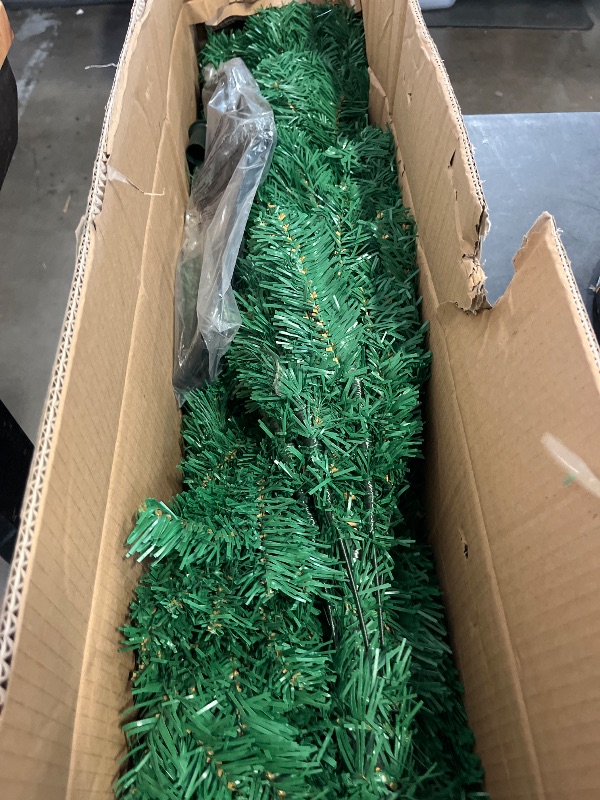 Photo 1 of HOLLO STAR 6 ft Prelit Christmas Tree with 270 LED Lights, App Control, Artificial Christmas Tree with Multi-Color RGBW Lights, 1072 Branch Tips, Metal Base, Easy to Assemble, for Home, Party
