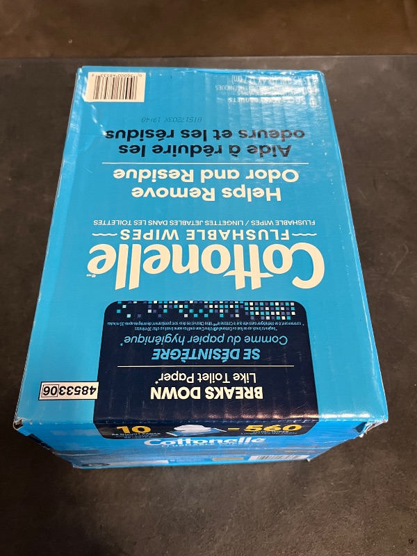 Photo 1 of Cottonelle Freshfeel Flushable Wet Wipes - One Box of 560 Wipes (10 Packs of 56 Pieces)

