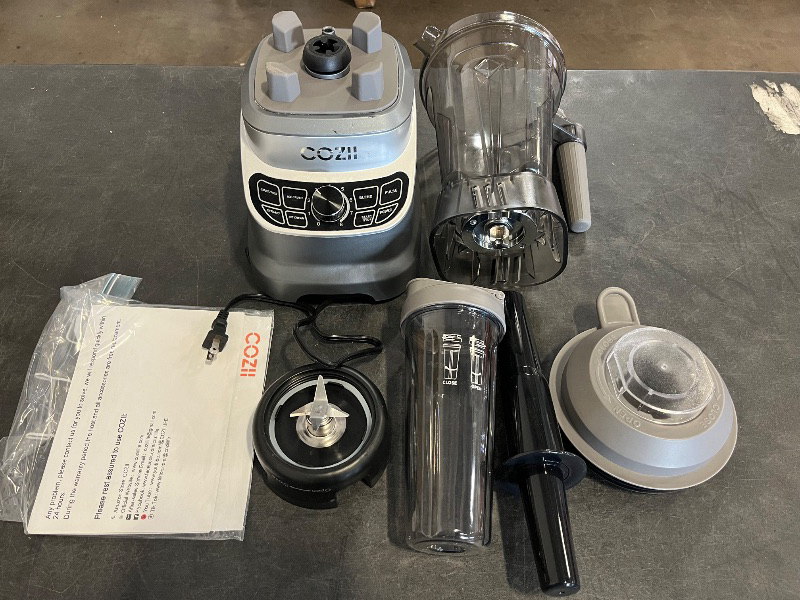 Photo 1 of COZII Professional Blender 2000W, Smoothie Countertop Blenders for Kitchen, 64 Oz Pitcher/21-Oz To-go Cup, 7 Preset Programs for Ice Crush/Frozen Drinks/Dips/Nut Butter, High Speed, Dishwasher Safe
