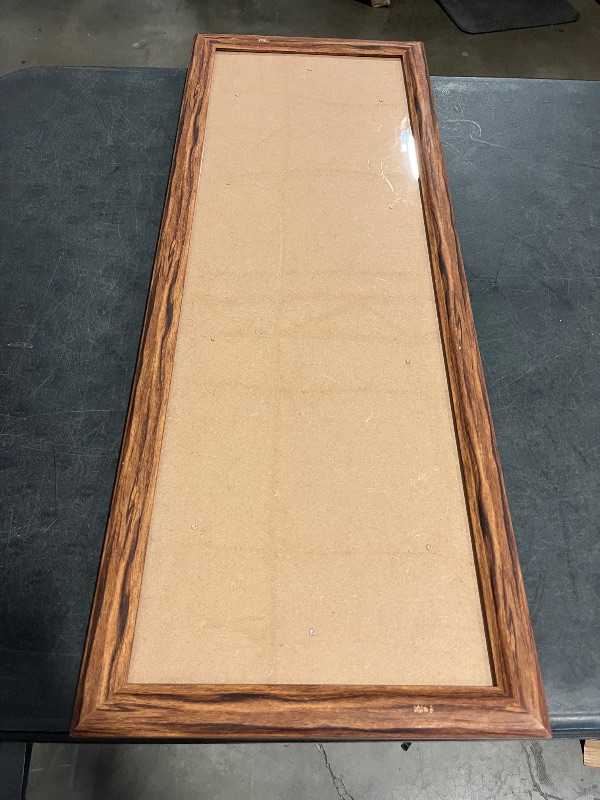 Photo 1 of 20x40 Wood Frame Brown, Rustic Natural Wooden 40x20in Poster Picture Frame, Distressed 20 x 40inch Woodgrain Gallery Photo Frame with HD Plexiglass, Horizontal Vertical Wall Mounting Display 1pcs
