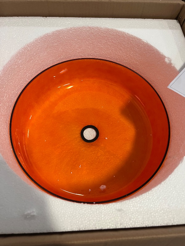 Photo 1 of Jowjut Orange Glass Ceiling Lamps Flush Mount Chandelier Light 1-Light 2-Layer Glass Shade Dining Room Light LED Vintage Mid Century Lights for Living Room Kitchen Island Bedroom
