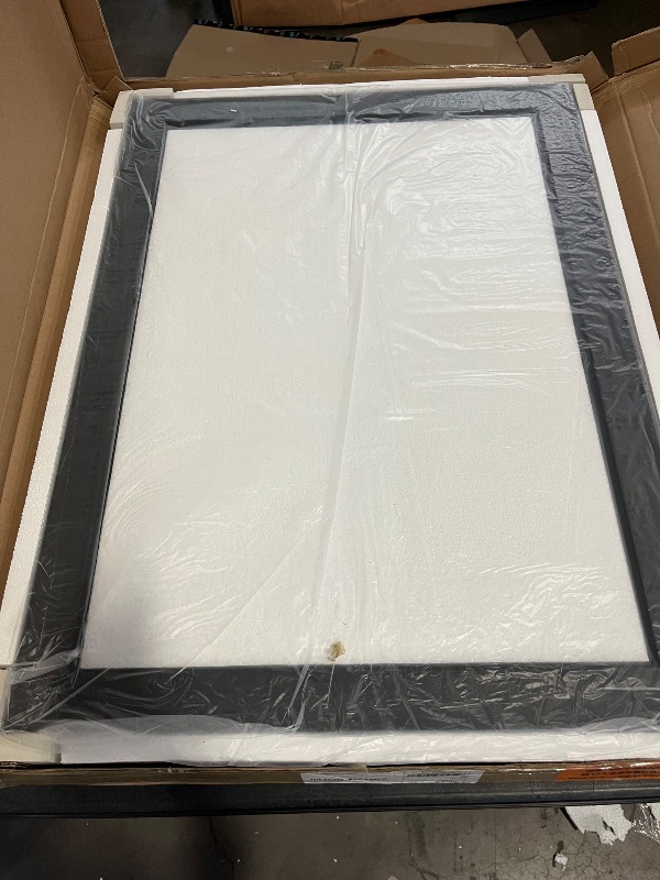 Photo 1 of 22x30 Inch Black Bathroom Mirror for Wall, Thick Metal Framed Rectangle Mirrors for Over Sink, Bedroom, Living Room, Entryway, Anti-Rust, HD Tempered Glass
