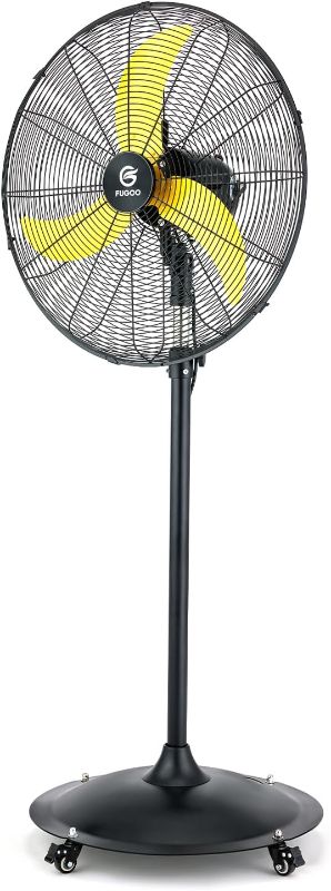 Photo 1 of FUGOO Outdoor Oscillating Pedestal Fan With All Sealed Brushless DC Motor, 4-Speed Waterproof Outdoor Fan, Heavy Duty Industrial Floor Fans for House,Patios, Commercial, Garage, Warehouse
