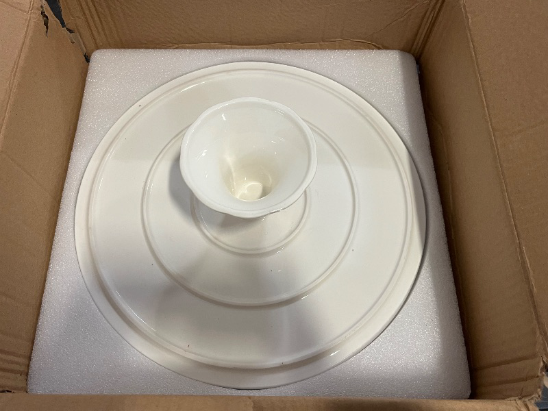 Photo 1 of Porcelain Cake Stand, Round Dessert Stand, Cupcake Stand - Wedding and Birthday Decorating Cake Pedestal Stand - Dessert Display Serving Use at Parties, Restaurants, Birthday 13.8 Inch
