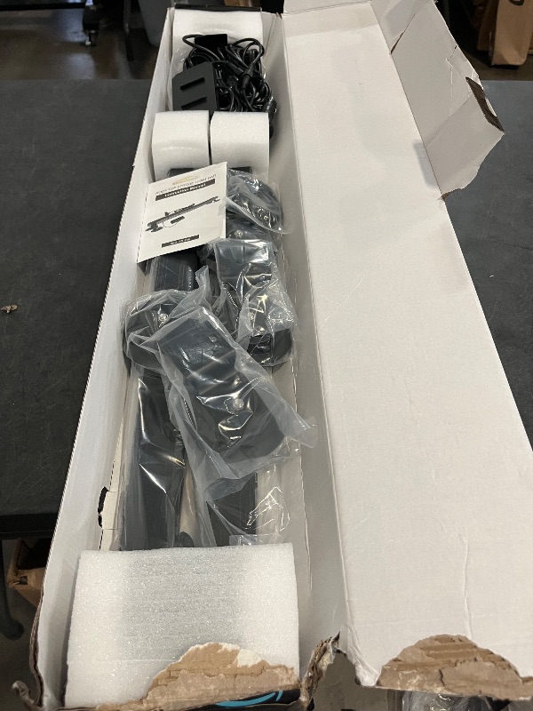 Photo 1 of 38" Amber Yellow Rooftop Beacon Warning Emergency Flashing Snow Plow Light Bar Double Side Strobe Light Traffic Advisor with Magnetic Base for Tow Work Truck Pickup (Amber/Amber)
