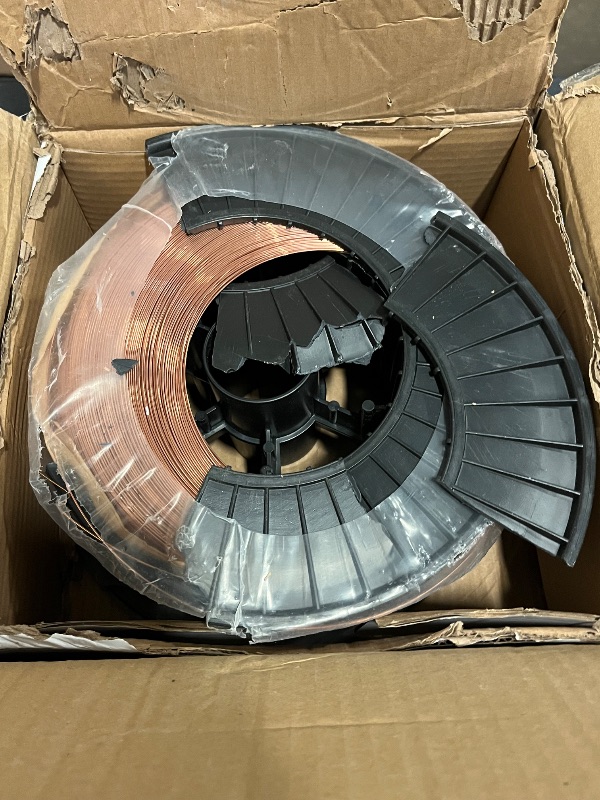 Photo 1 of Semi Damaged * 
Solid MIG Welding Wire - ER70S-6 .030 Inch - 33 Pound Spool - Mild Steel MIG Wire with Low Splatter and High Levels of Deoxidizers - For All Position Gas Welding - G7 GOLDEN SEVEN
