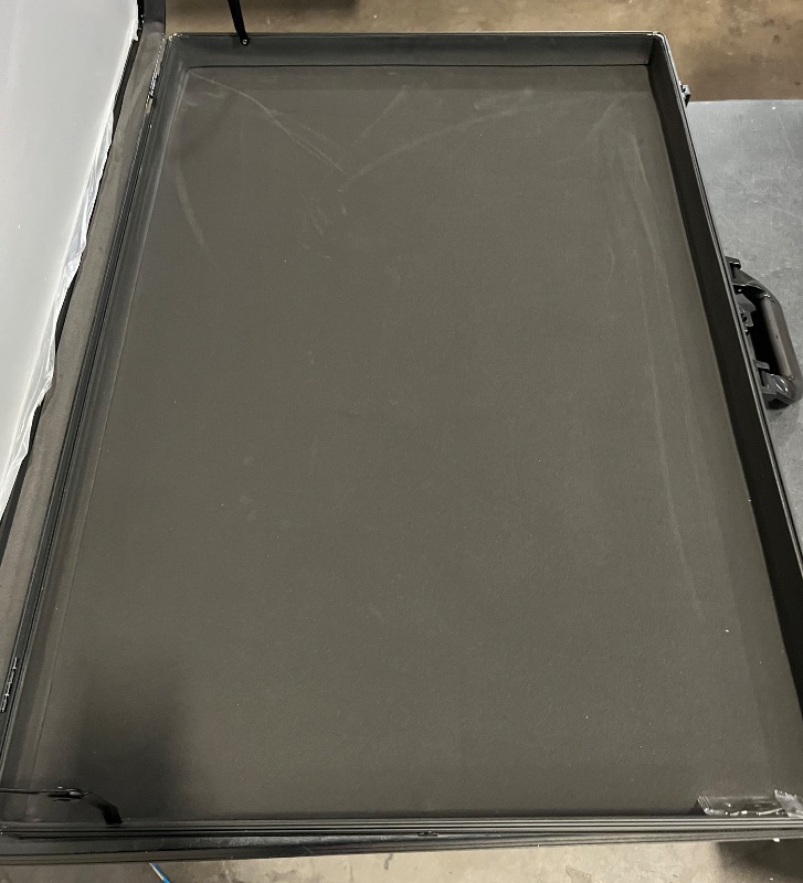 Photo 1 of Card Show Display Case Large Aluminum, Trading Card Display Case Suitable for Sports Card/ TCG/ Jewelry Collection, Black 34 in X 22 in, 1-Year Coverage
